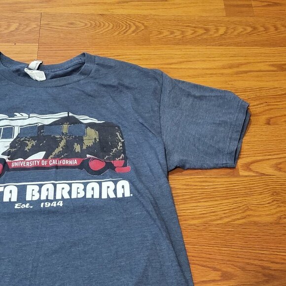 UCSB UC Santa Barbara VW Bus Surfboard CA Bear T Shirt Alumni Size Medium Cotton - Picture 6 of 12